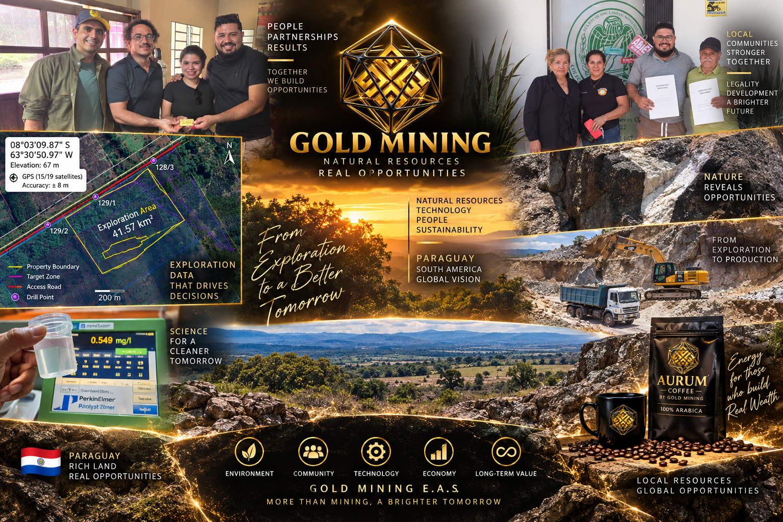 Gold Mining: operações, infraestrutura, comunidade e recursos naturais